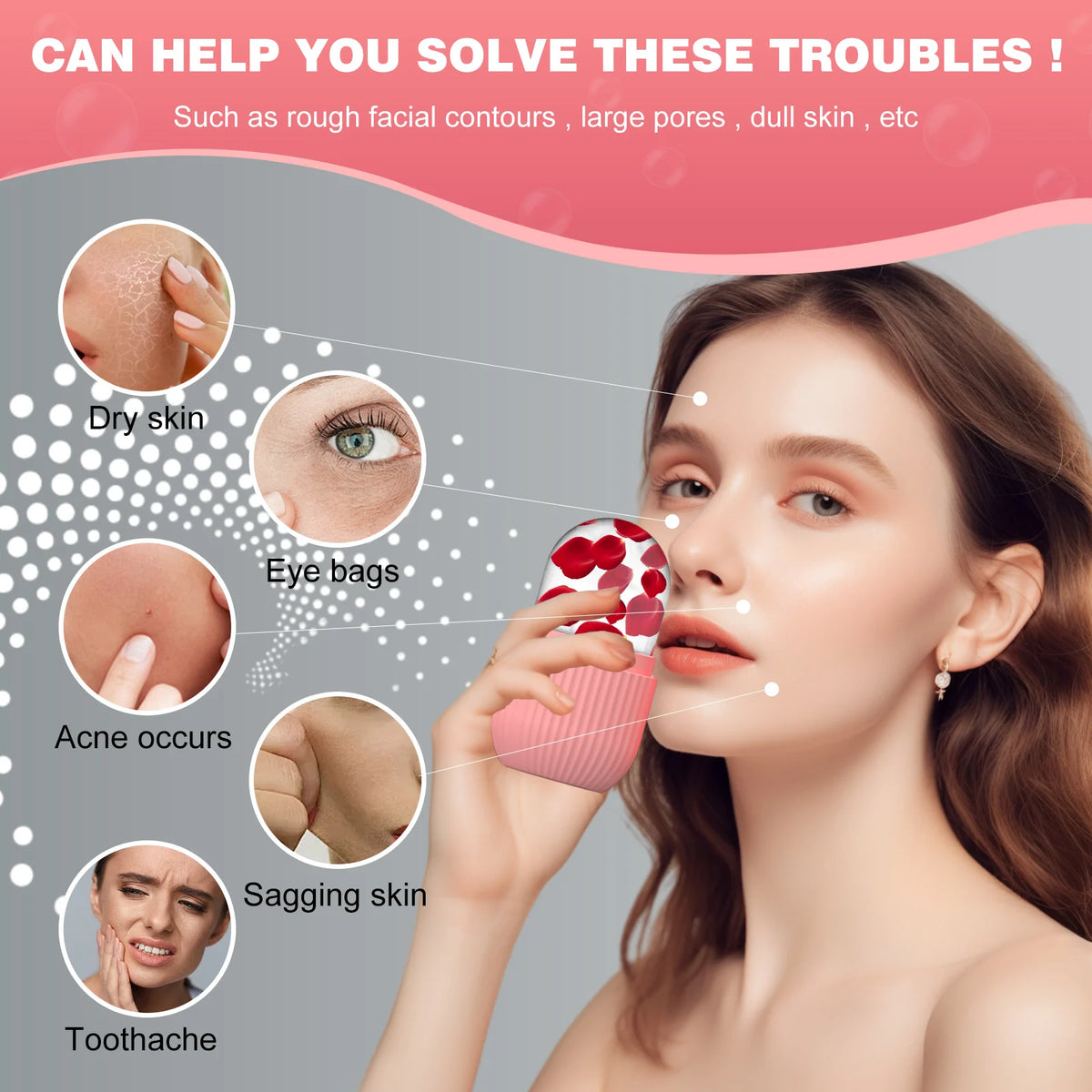 Rodillo de Hielo Facial